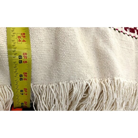 Aztec Table Runner Native American Ethnic Southwestern 68”x 15” Vintage Fringe - Picture 9 of 10